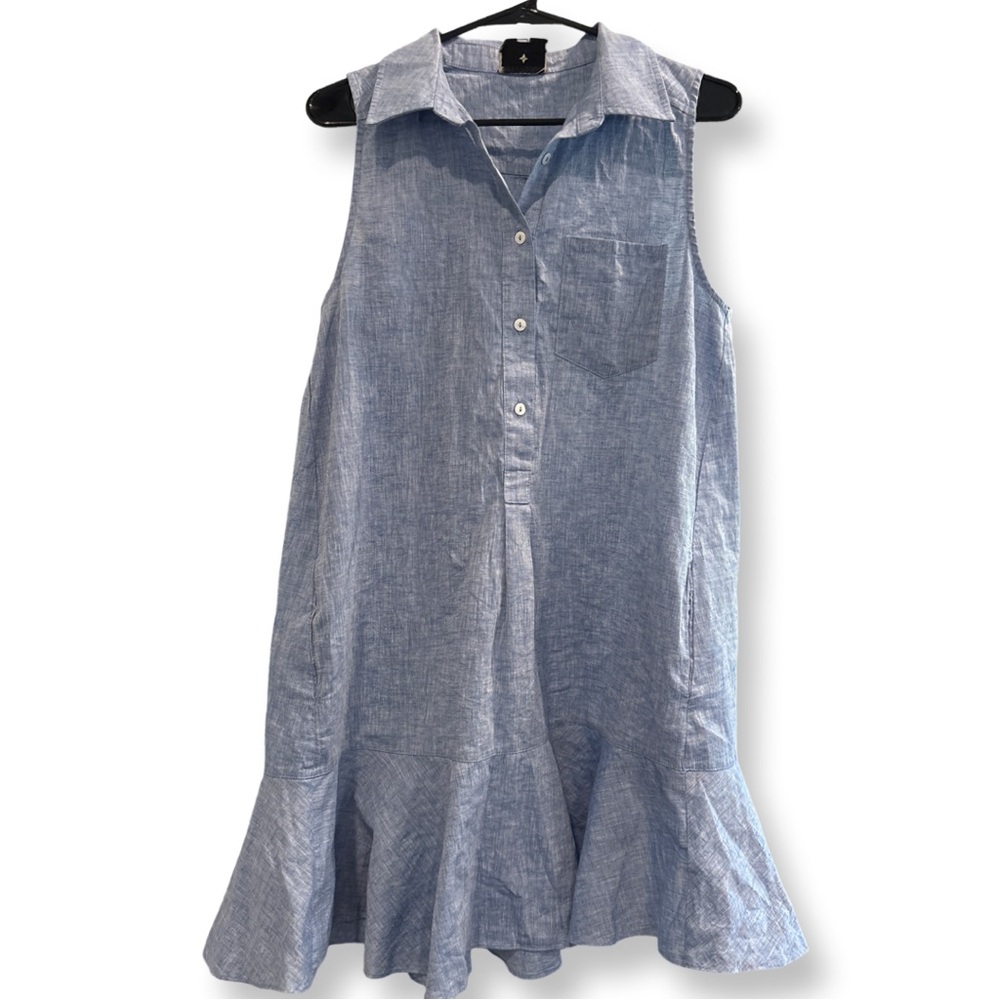 TUCKERNUCK Chambray Sleeveless Callahan Shirt Dress
